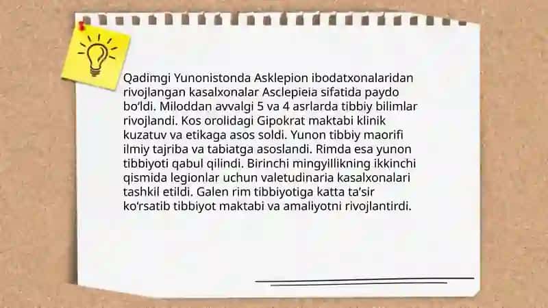 Qadimgi Mesopotamiya va Misrda dorixonalar va tibbiy muassasalar 4