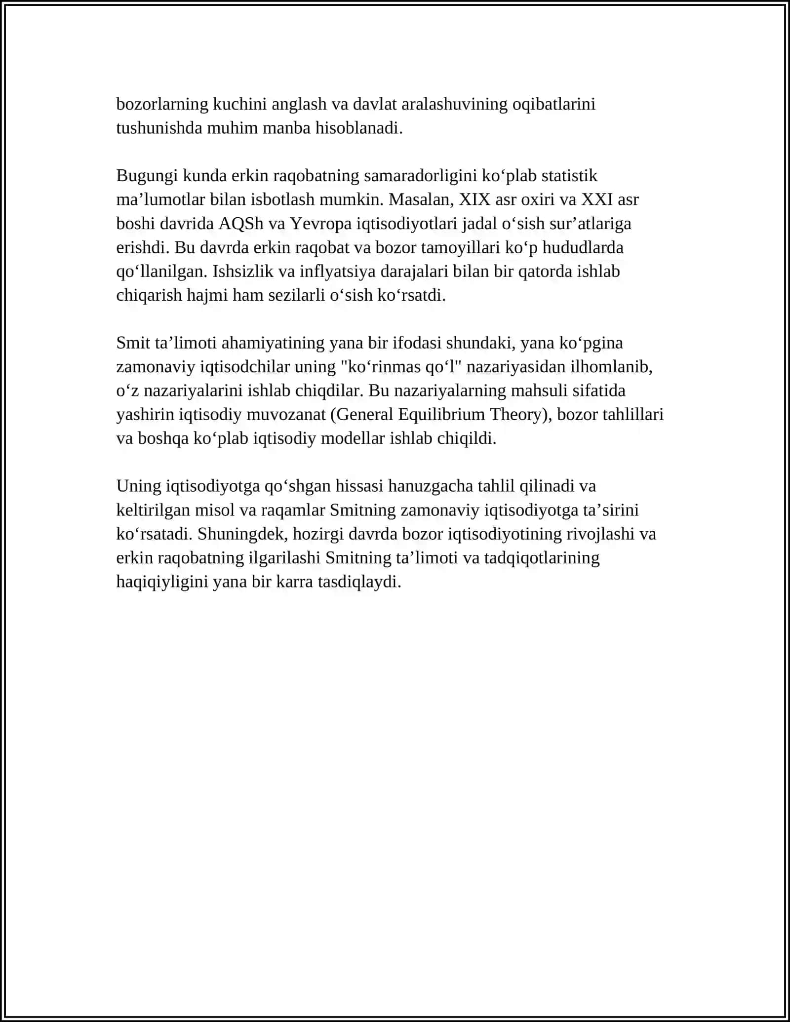 BUYUK IQTISODCHI OLIMLAR TA’LIMOT VA TADQIQOTLARINI ORGANISH 4