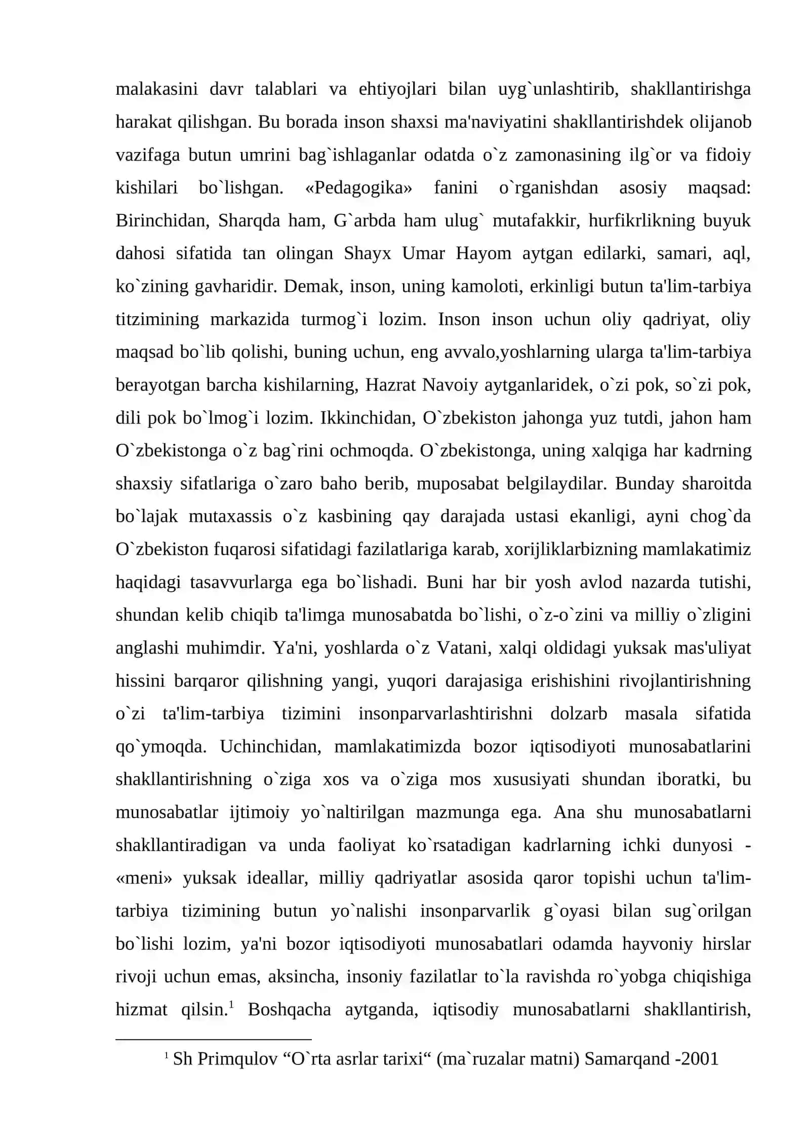 ILK O'RTA ASR YEVROPASIDA ILK FEODAL MUNOSABATINING VUJUDGA KELISHI KURS ISHI 4