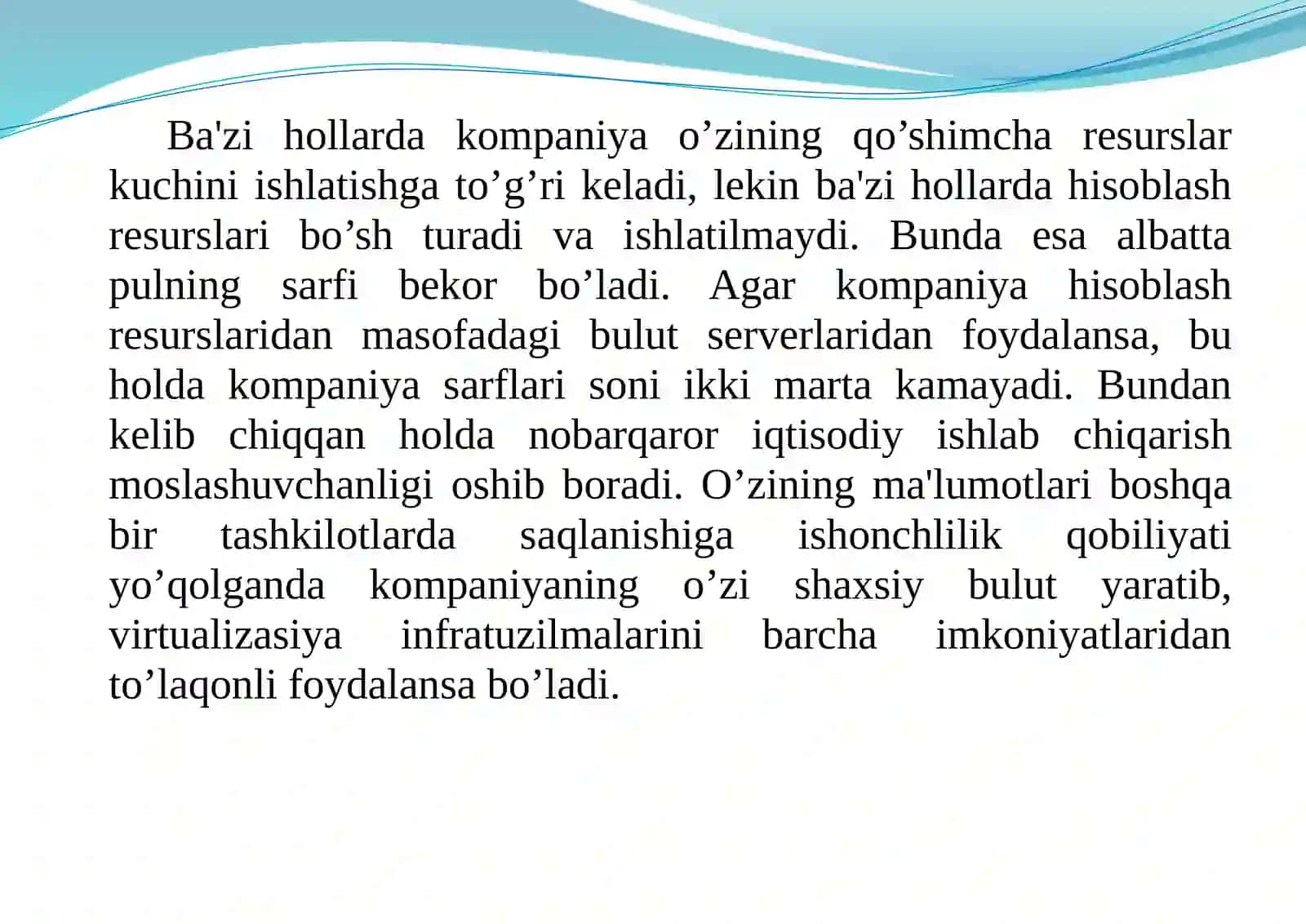 Ma’lumotlar va bulutda ma’lumotlar bazasi 4