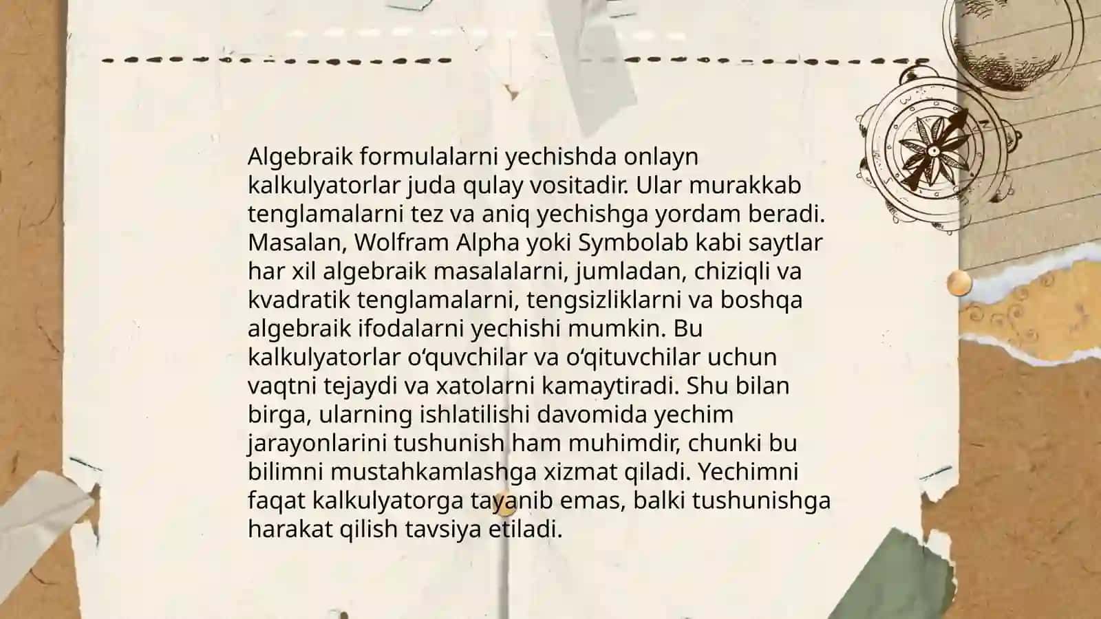 Algebraik mazmundagi masalalarni yechishni oʻrgatish 4