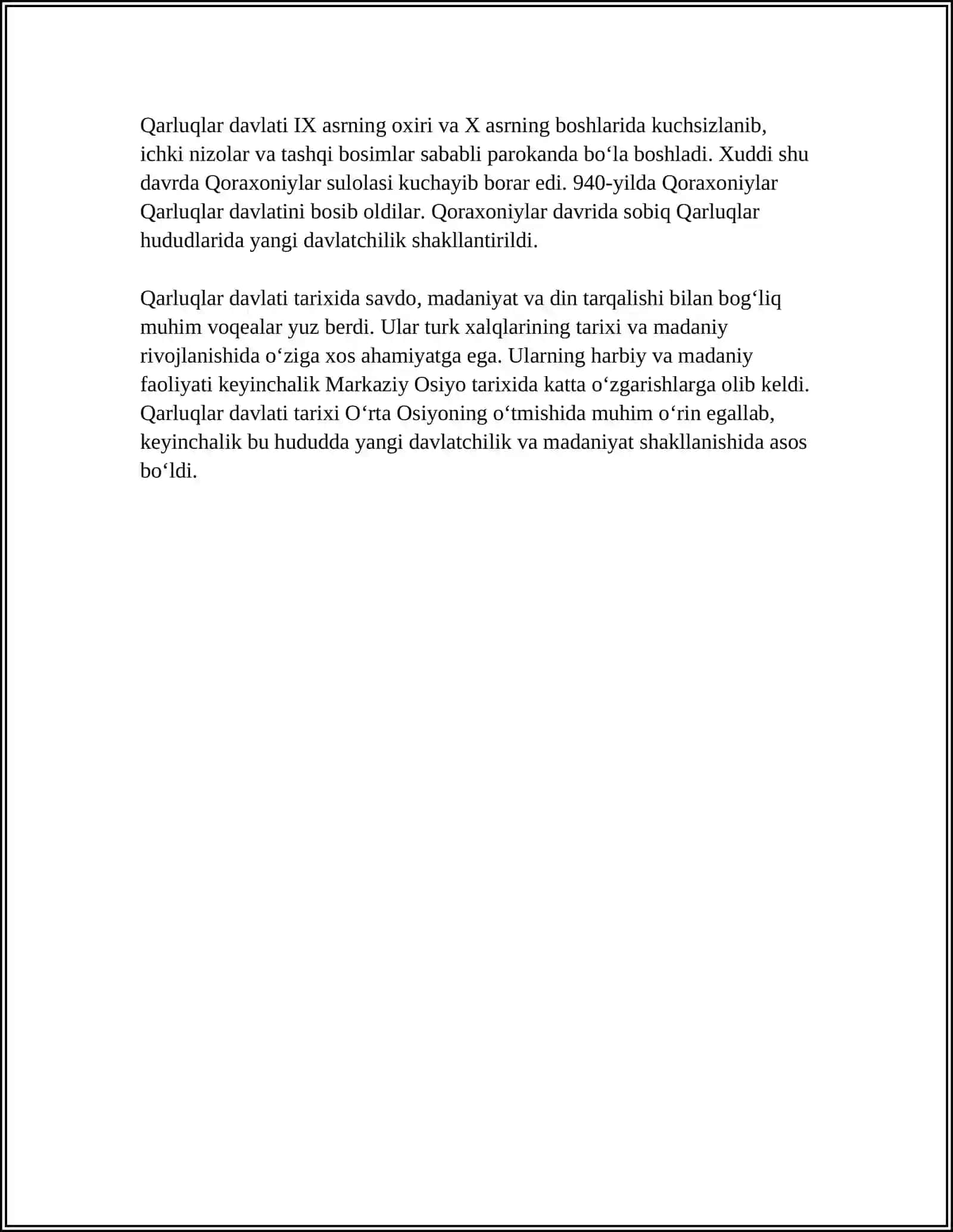 Qarluqlar Davlati Tarixi 4