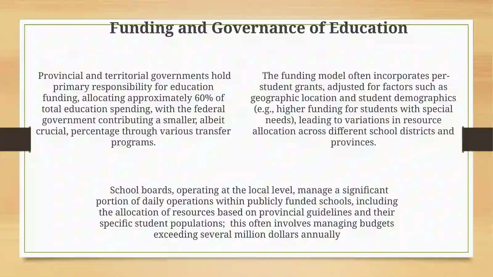 Canada's government and electoral systems. Canadian education system and educationprocess 4