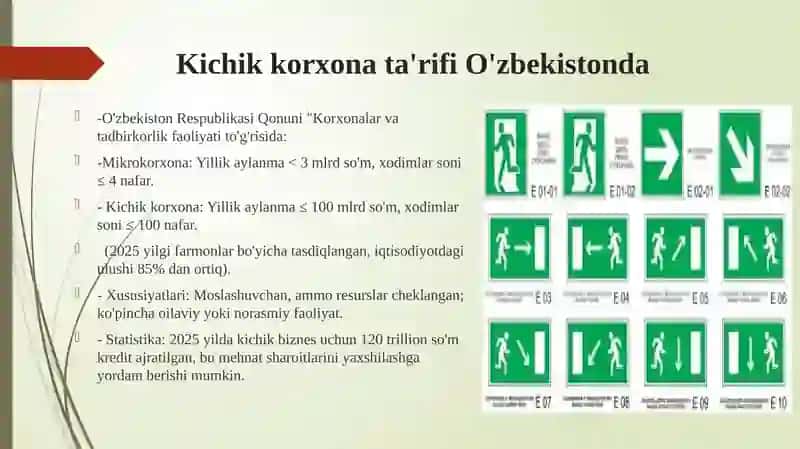 Kichik biznes korxonalarida mehnat muhofazasi masalasi 4