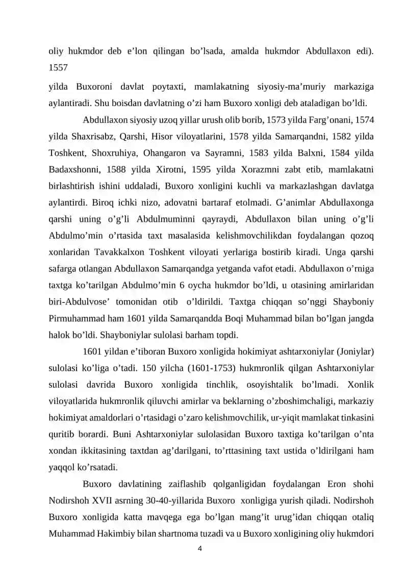 Buxoro amirligi, Qo’qon va Xiva xonliklarida ta’lim- tarbiya 4
