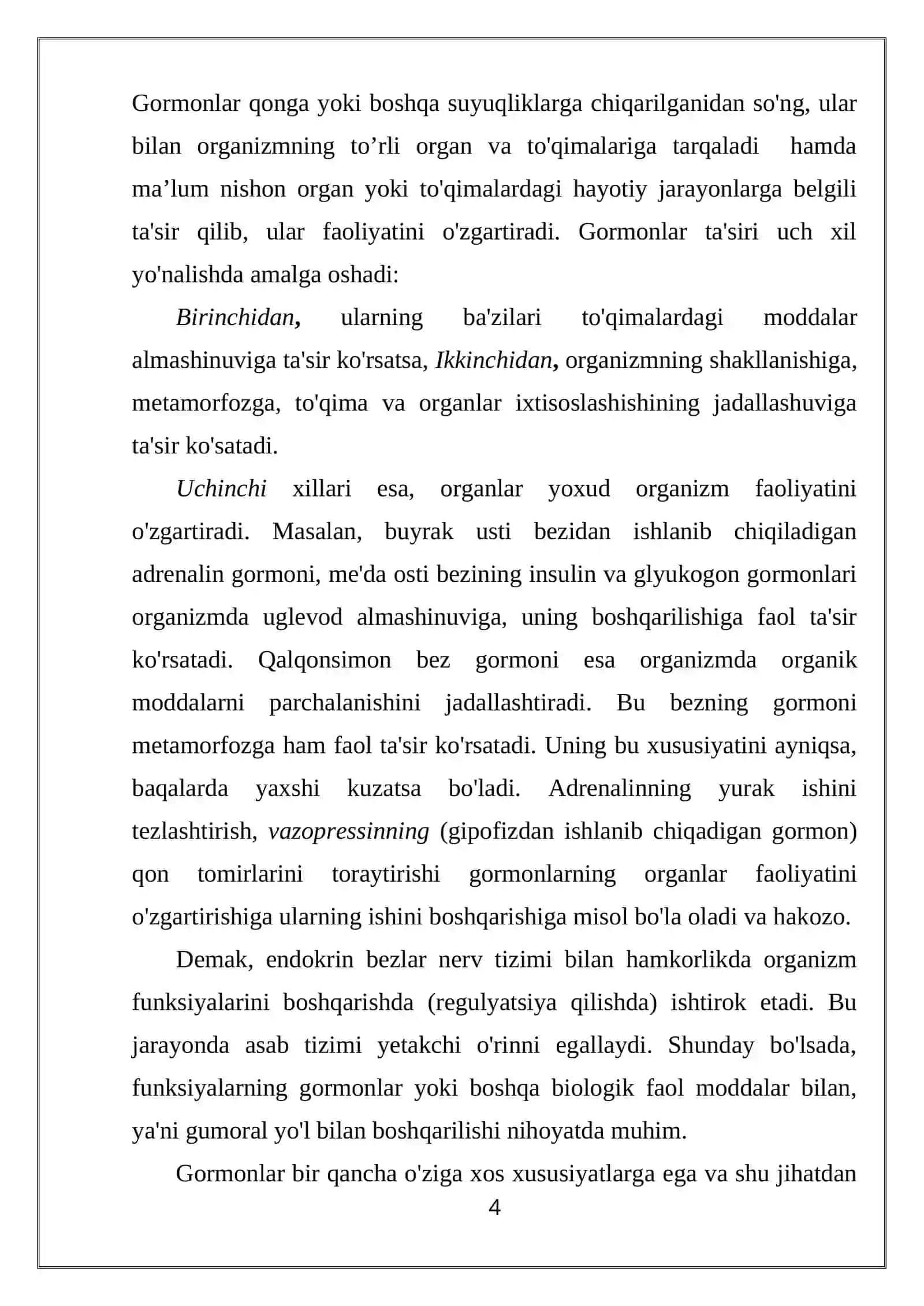ICHKI SEKRETSIYA BEZLARI FIZIOLOGIYASI 4