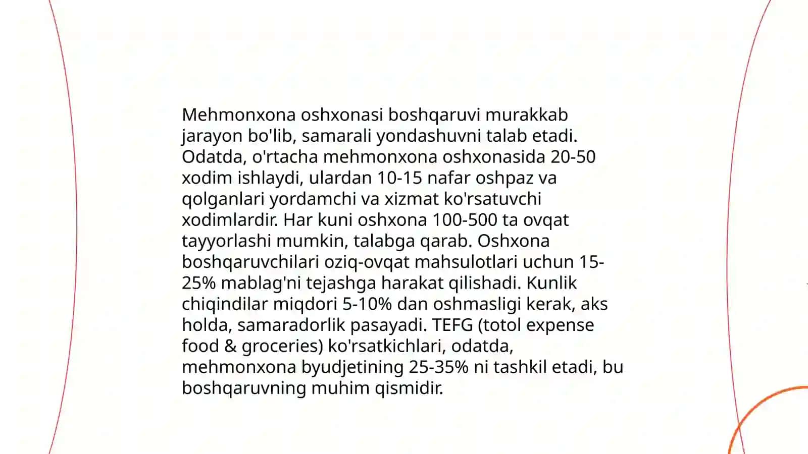 Turizmda ovqatlantirish xizmatlari 4