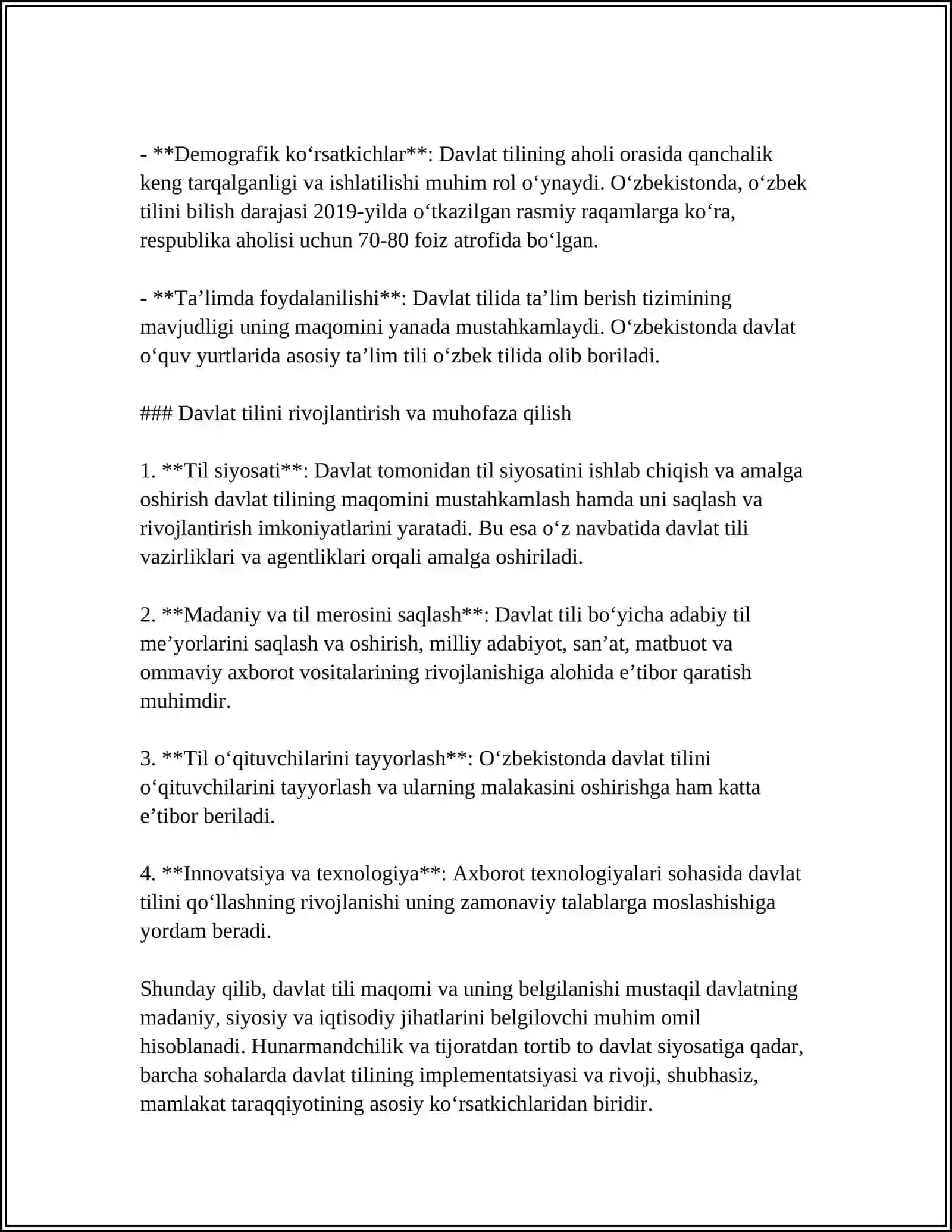 DAVLAT TILI HAQIDAGI QONUN VA UNING IJROSI BUYICHA BAHS-MUNOZARA 4