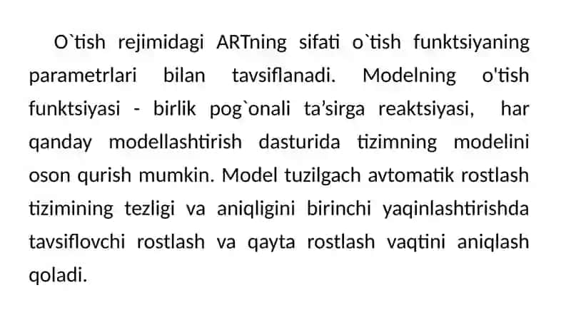 StatikARTning holativa tezligi bo'yicha xatolik koeffitsientlarini aniqlash 4