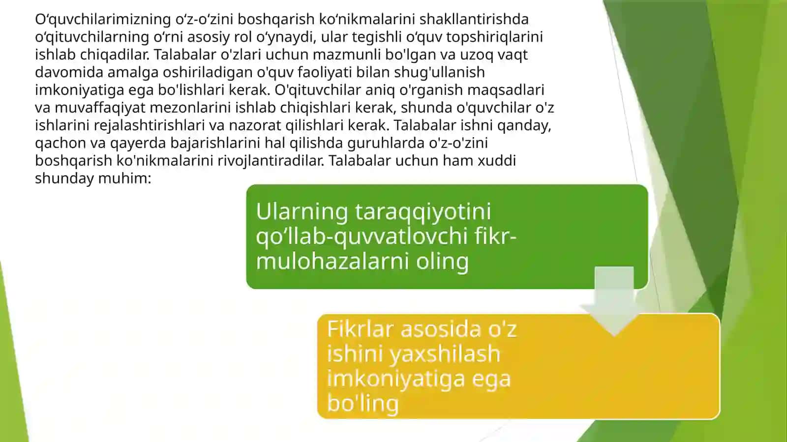O'z-o'zini tartibga solishga kirish 4