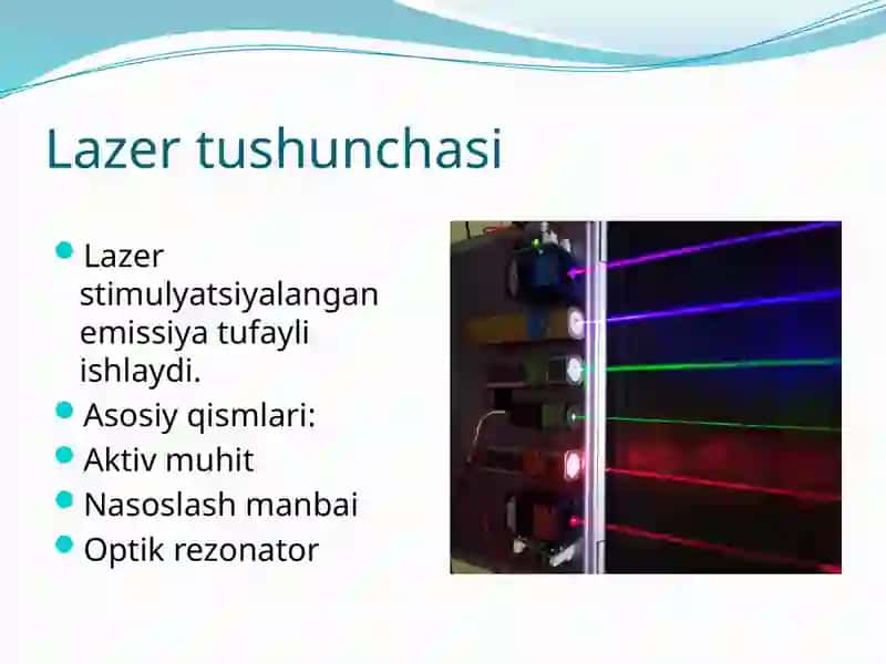 Optik kvant generatorlari, lazerlar va ularning tibbiyotda qo‘llanilishi 4