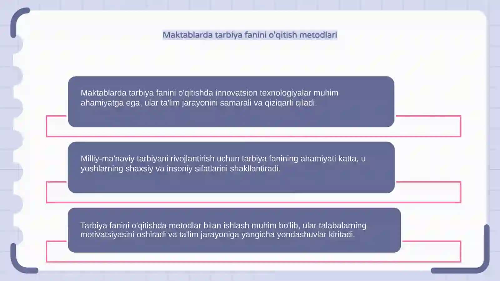 Tarbiya fanini o'qitish 4