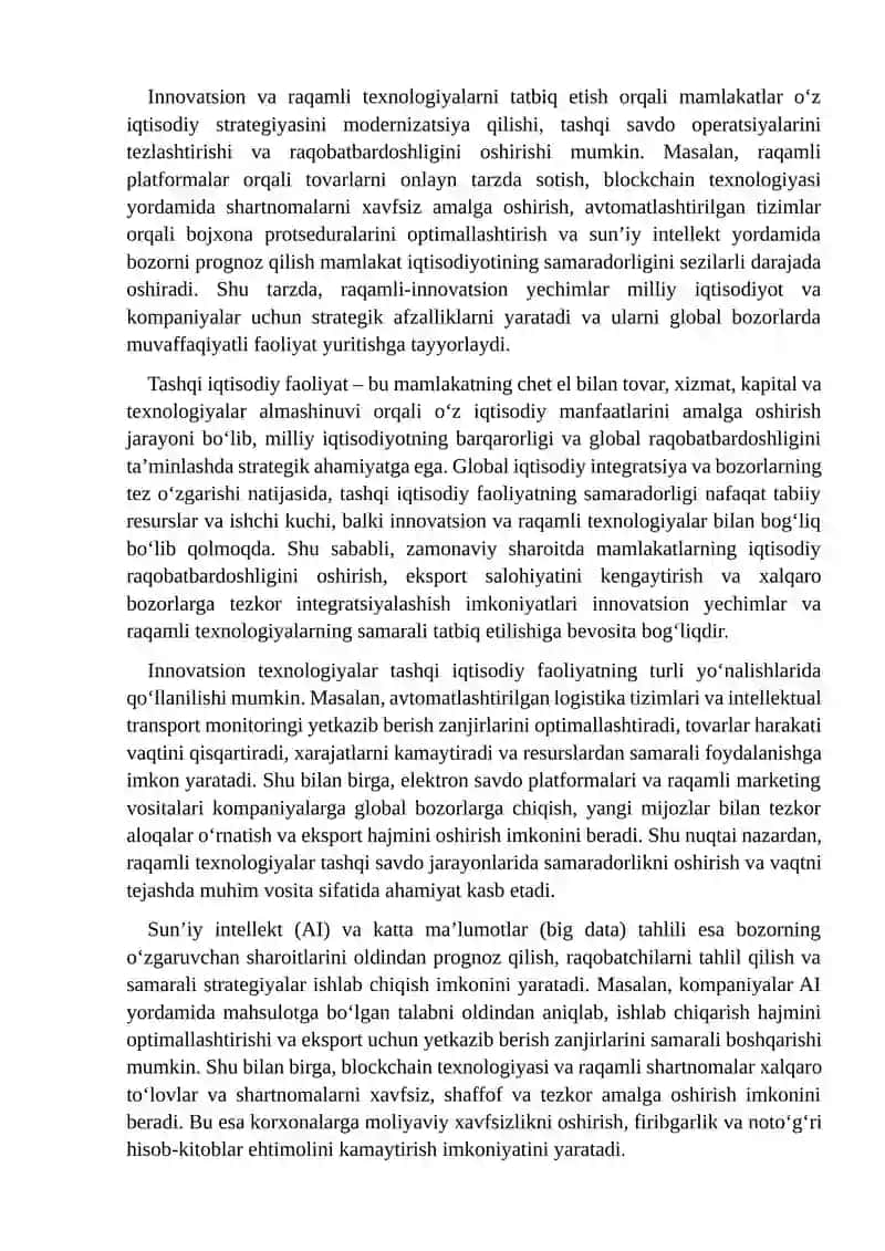Tashqi iqtisodiy faoliyat va raqamli-innovatsion texnologiyalar 4