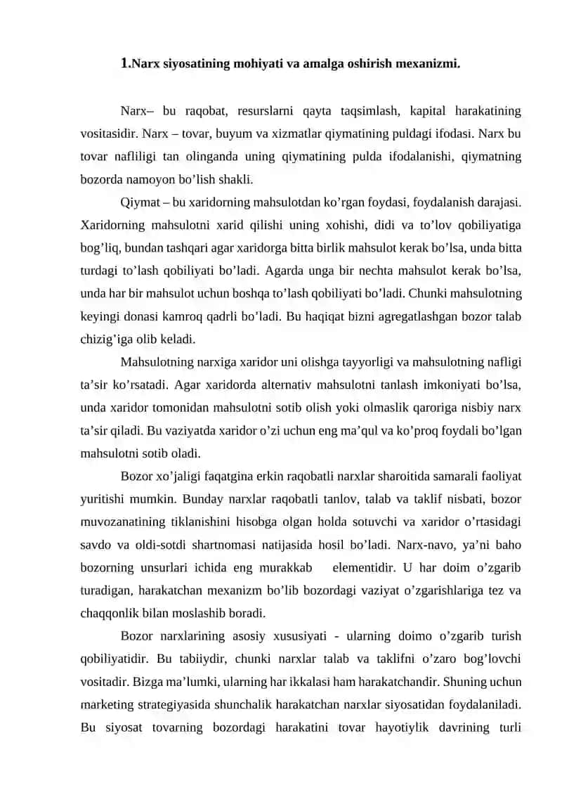 DAVLATNING NARX SIYOSATI VA ASOSIY YONALISHLARI 4