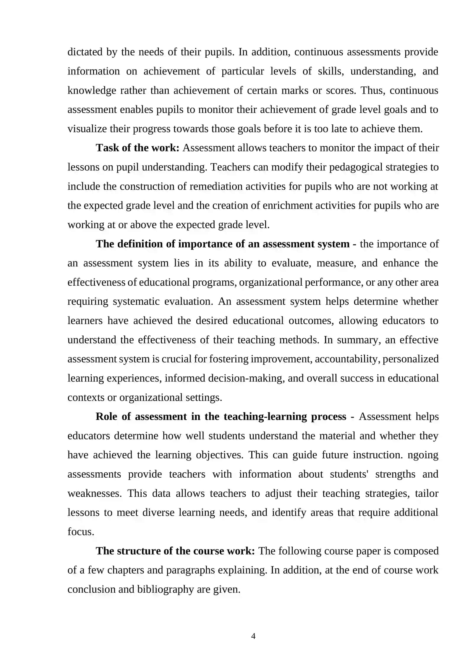 Types of assessment 4