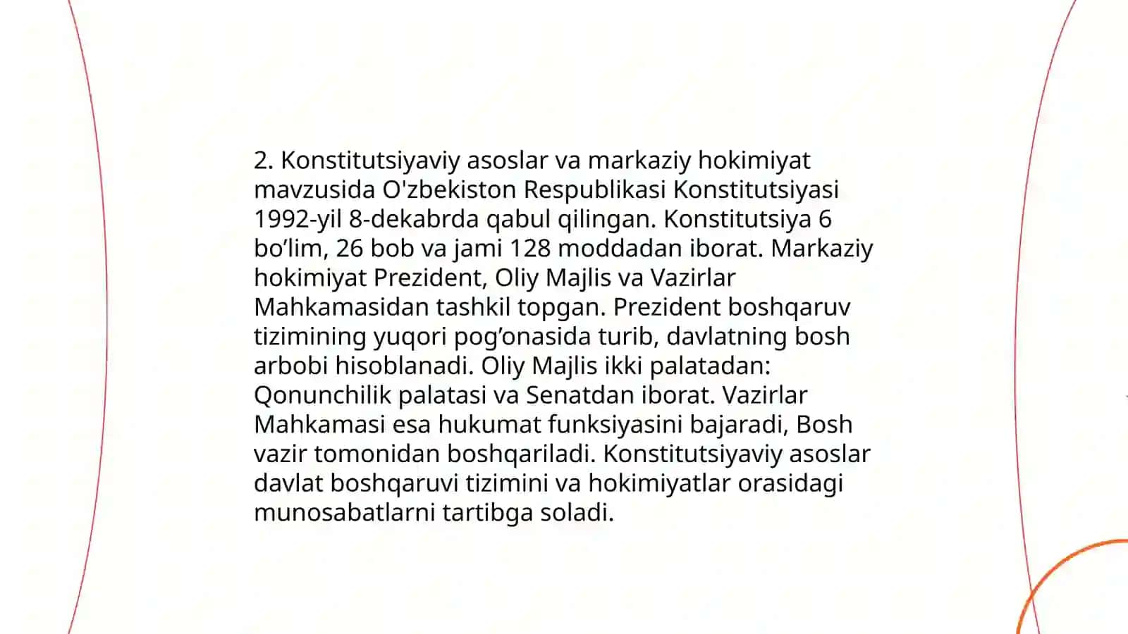 Oʻzbekistonda hokimyatlarning boʻlinish tamoyili va konseptual asoslari 4