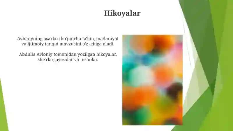 Abdulla Avloniy ijodi she'riyati, hikoya va drammalari 4