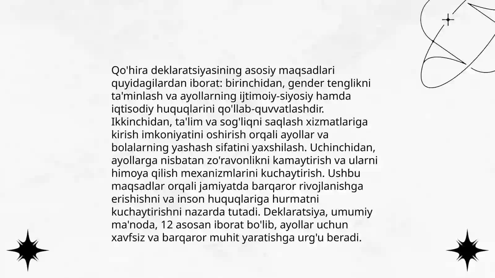 Qohira deklaratsiyasi tarixi va mazmuni 4
