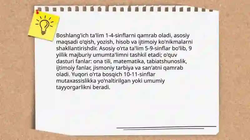 Ta'lim tizimi va uning tuzilishi 4