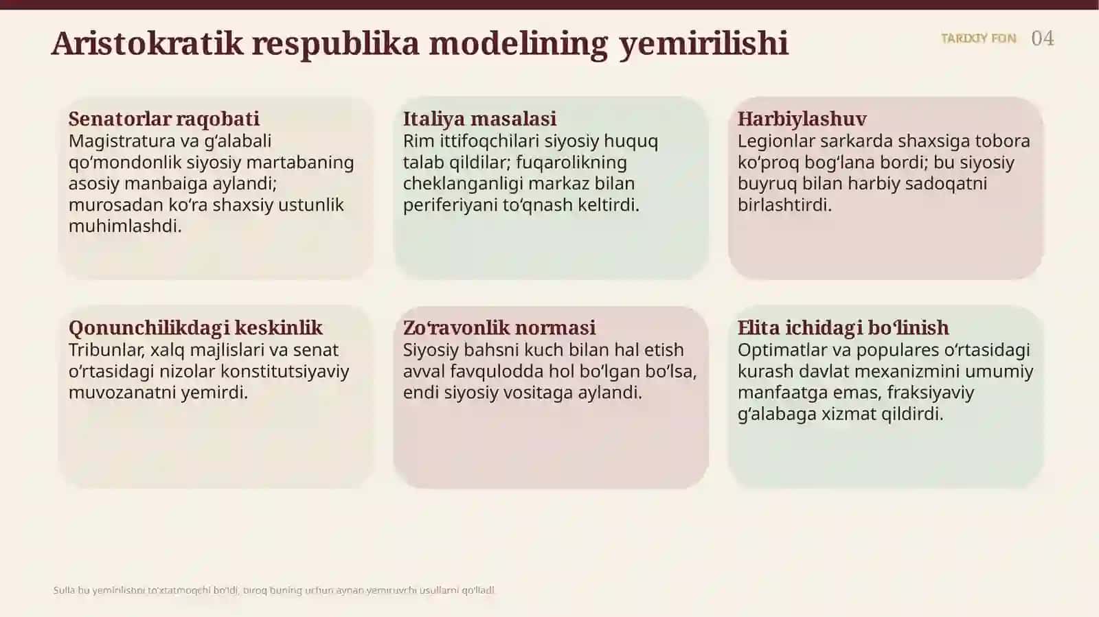 LUTSIY KORNELIY SULLA DIKTATURASI 4