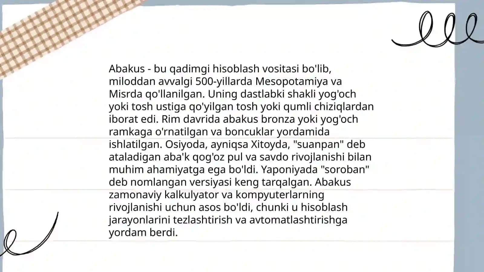 Fizika va astranomiya yo’nalishi 2-bosqich talabasi Abdusattarova Mahliyo 4