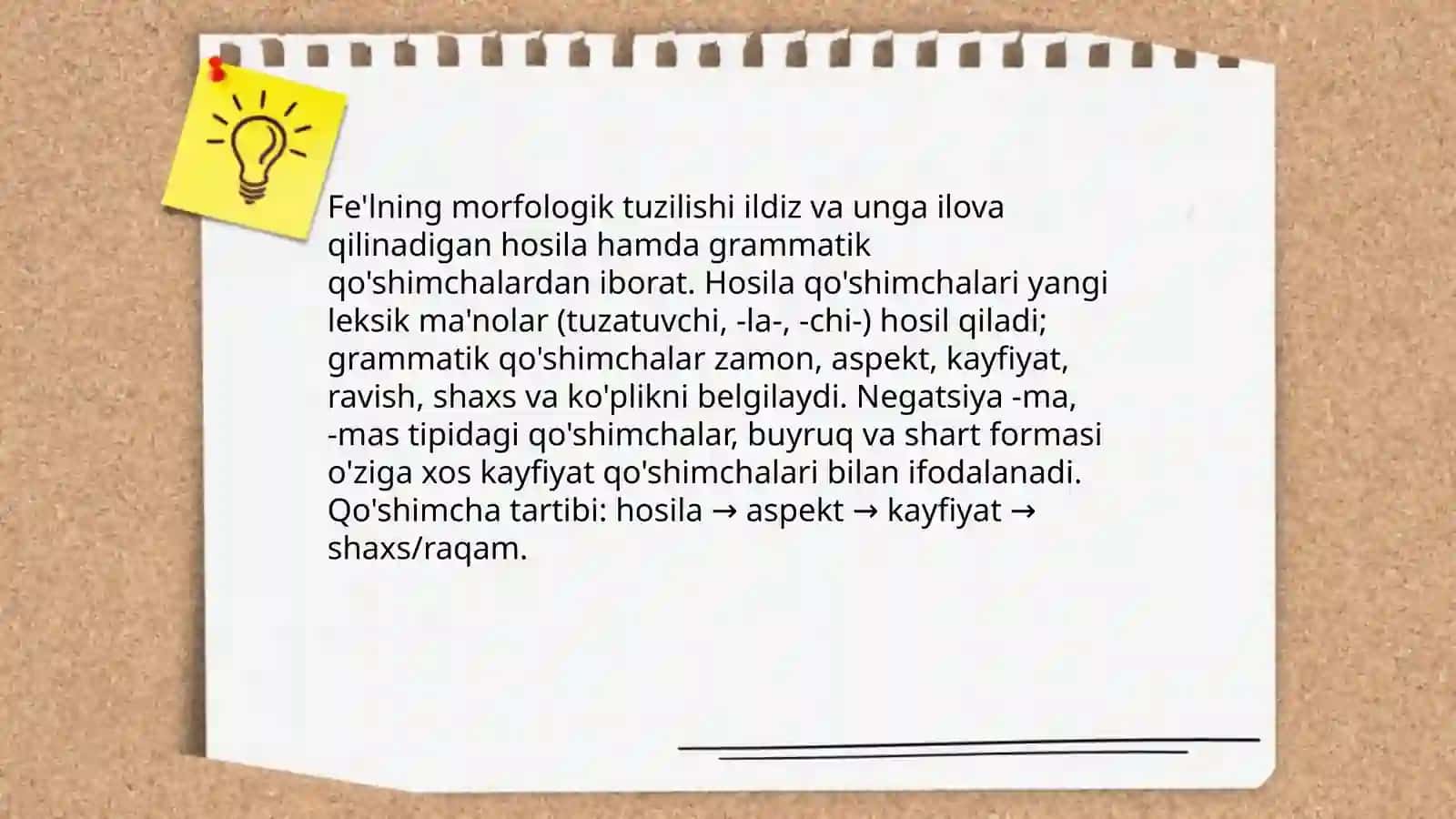 Fe'l va uning grammatik kategoriyalari 4