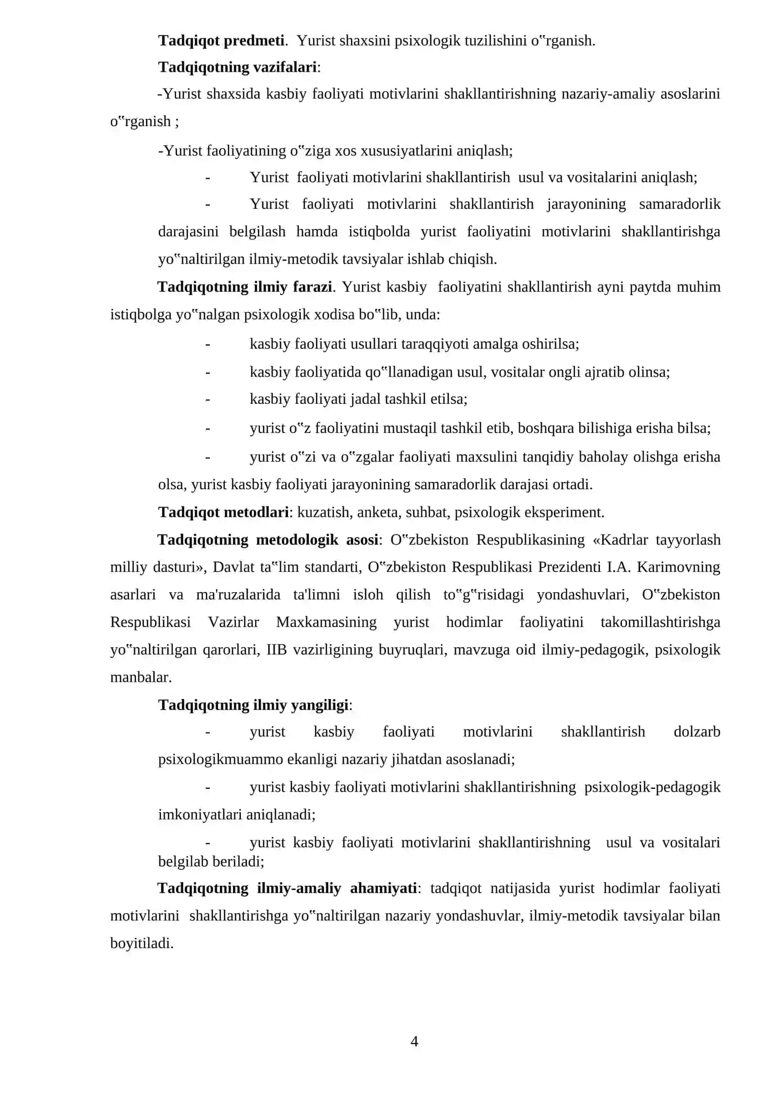 Yuridik tashkilot xodimlari shaxsining psixologik tuzilishi 4