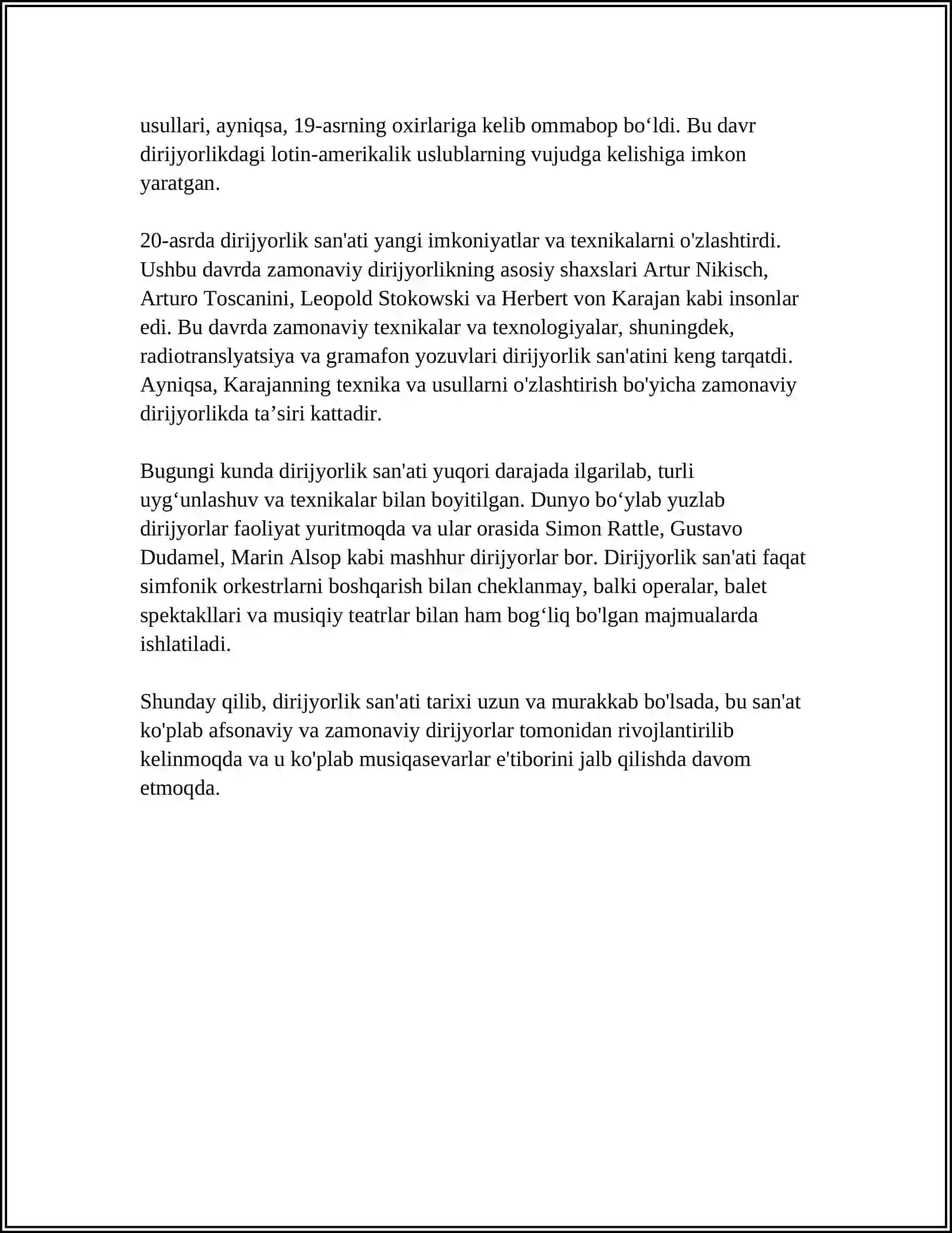 DRIJYORLIK SANATI TARIXI 4
