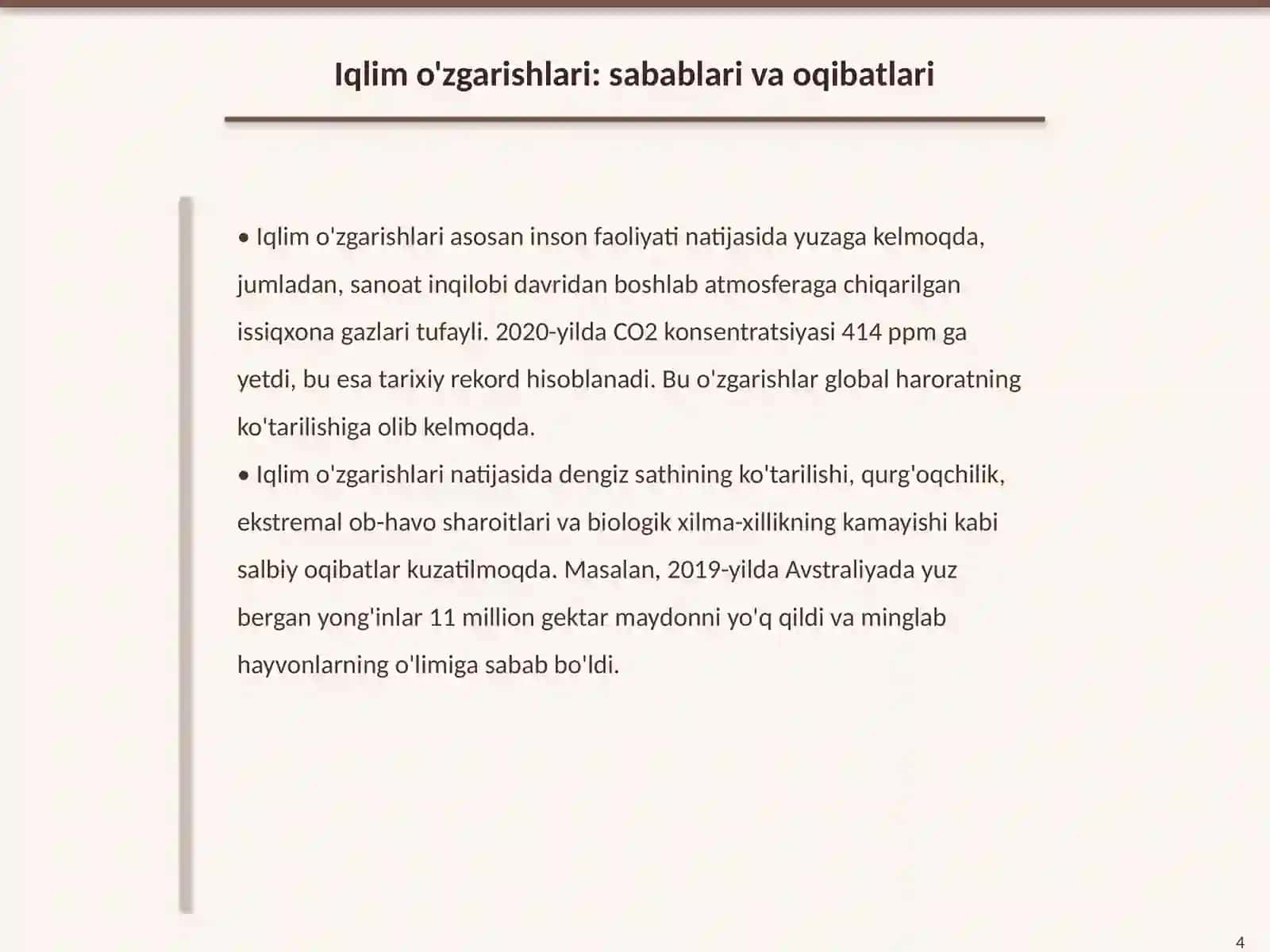 Tabiat hodisalari 4