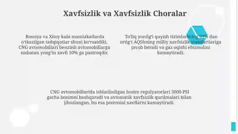 Tozalangan Tabiiy Gazning Ishlab Chiqarish va Ta'minoti 4