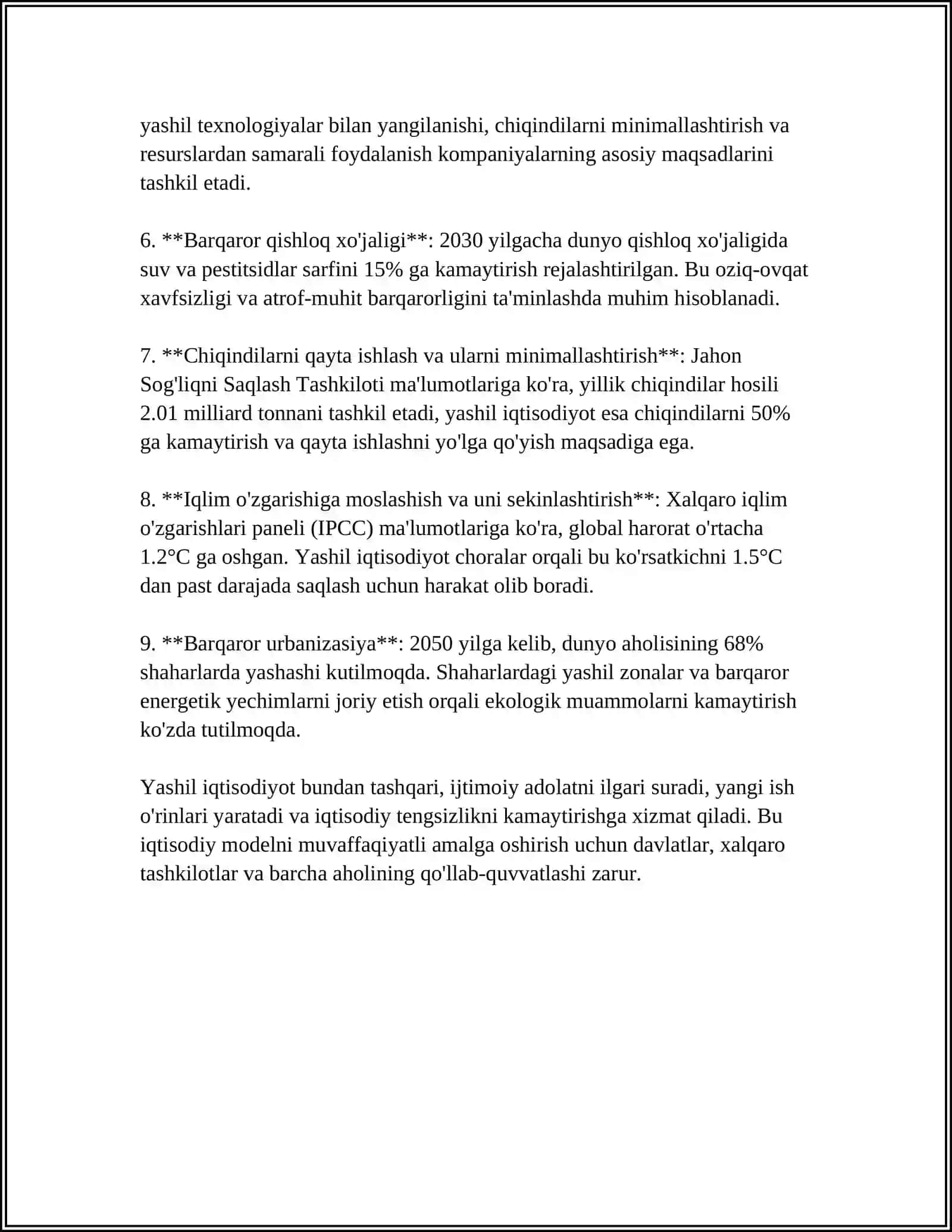 YASHIL IQTISODIYOTDA VODOROD ENERGETIKASINING RO'LI 4