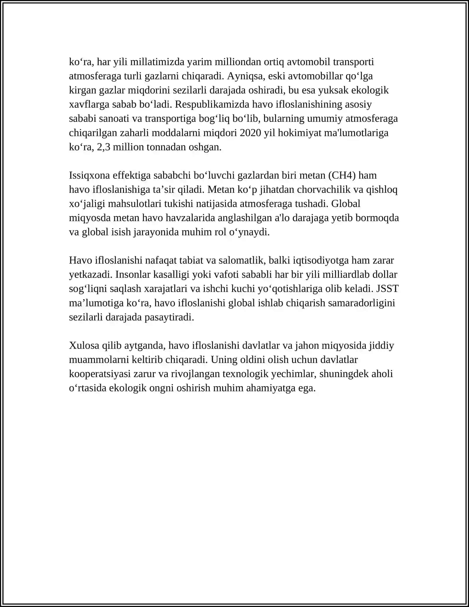PORTLASHNING ATROF MUHITGA TA’SIRI 4