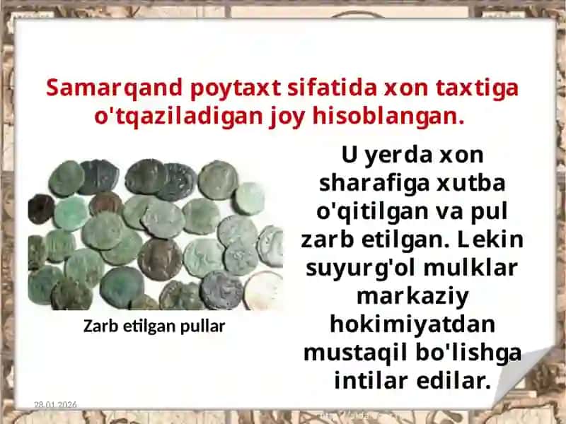Shayboniyxonda davlatni iqtisodiy va siyosiy jihatdan mustahkamlash lohotlari 4