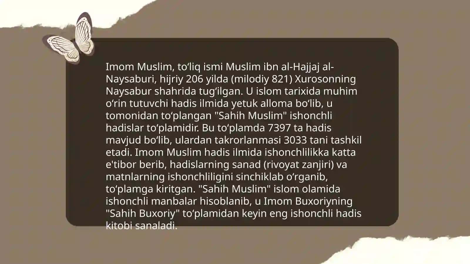 Imom al-Buxoriy va hadis ilmidagi roli 4