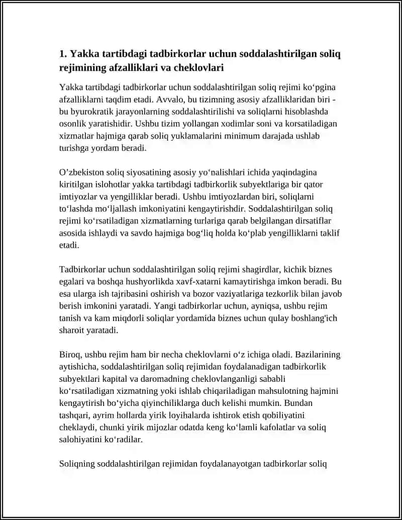 Soddalashtirilgan soliq rejimi 4