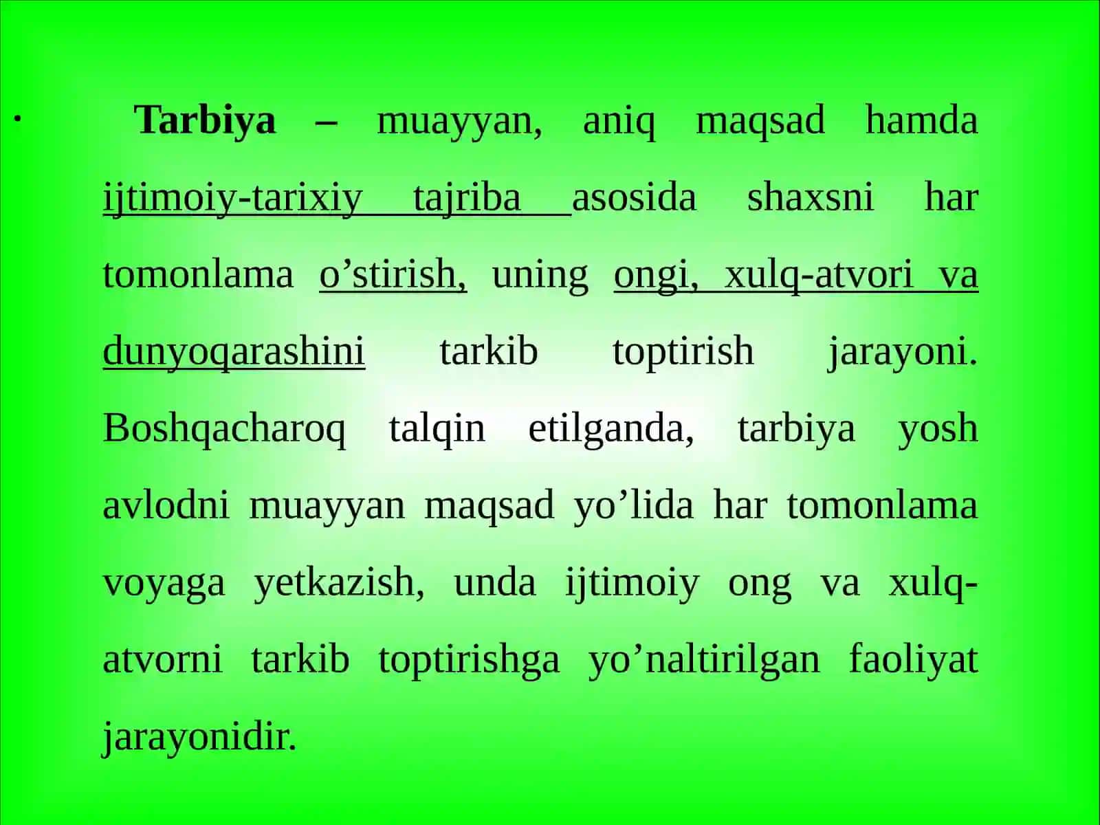“Tarbiyaviy jarayonni tashkil etish usullari” 4
