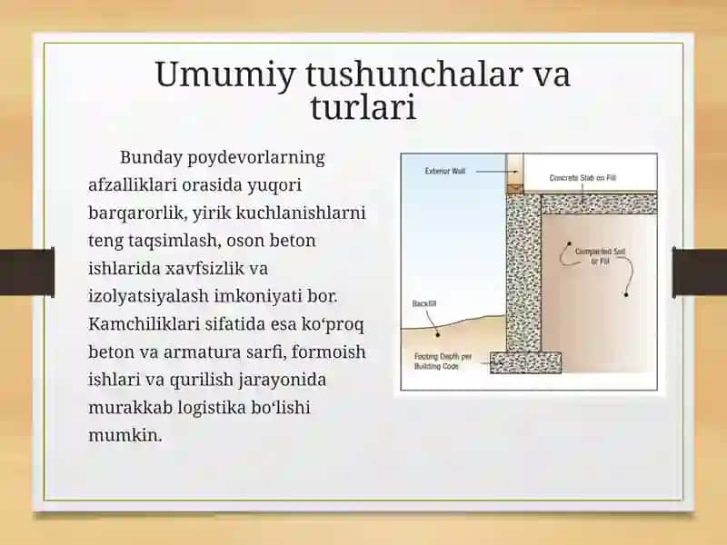 Yaxlit poydevor qurilmalari 4