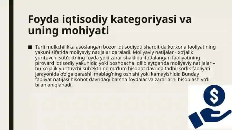 Mahsulot sotishdan olingan yalpi foyda auditini 4
