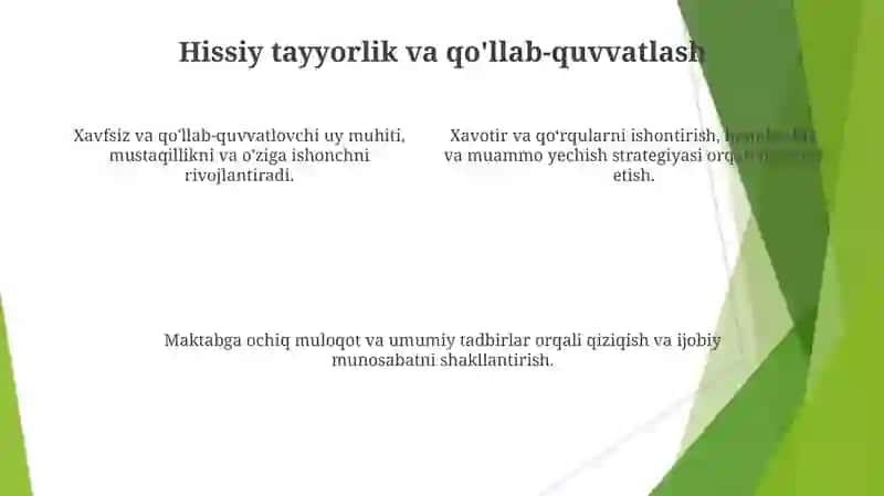 Bolani maktabga tayyorlashda oilaning umri 4