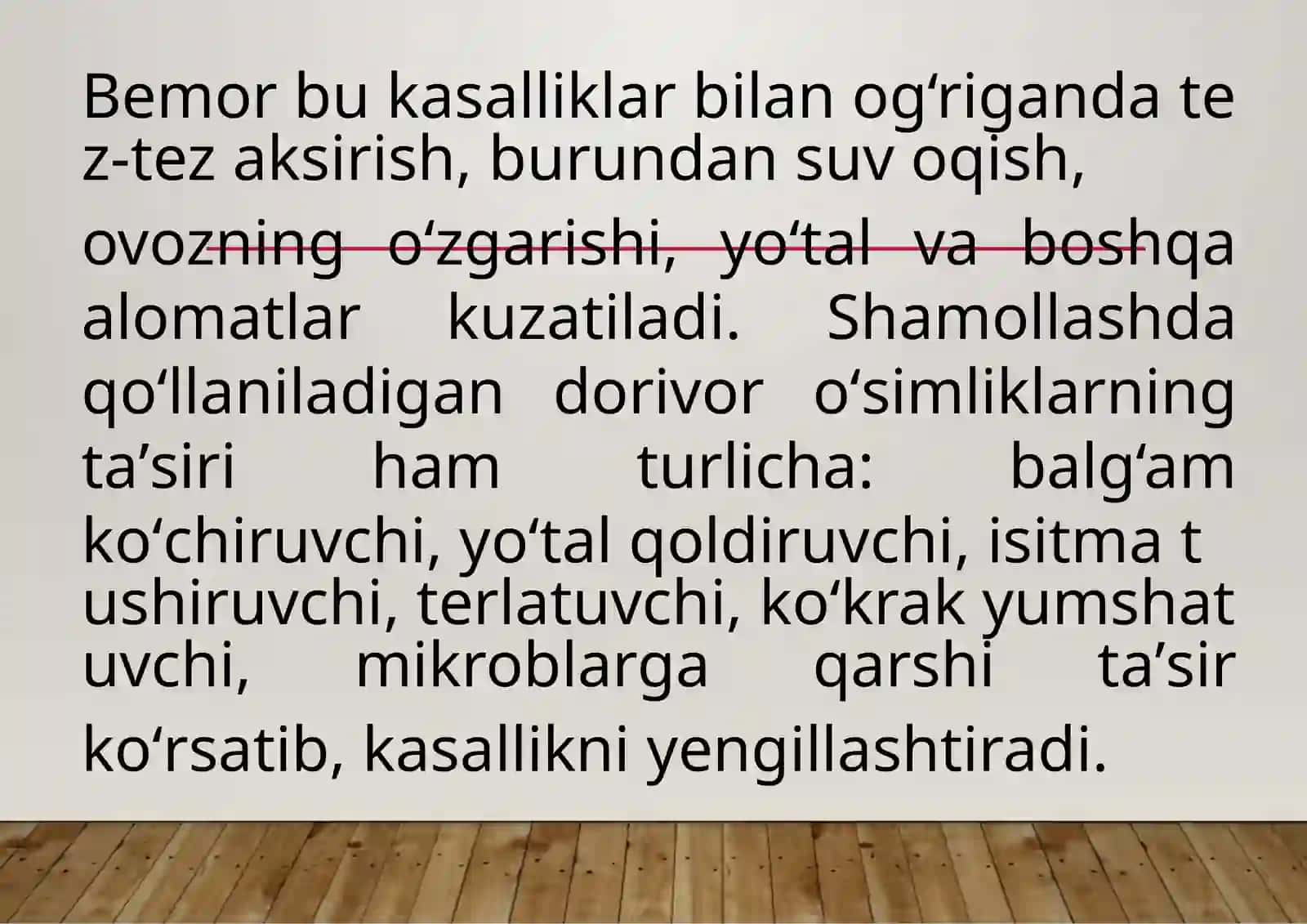 Astanaqulova Dildoraning Dorivor O'simliklar Fanidan Tayyorlagan Taqdimoti 4