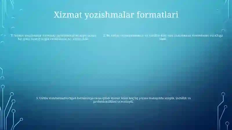 Rasmiy Hujjat Turlari Xizmat Yozishmalari 4