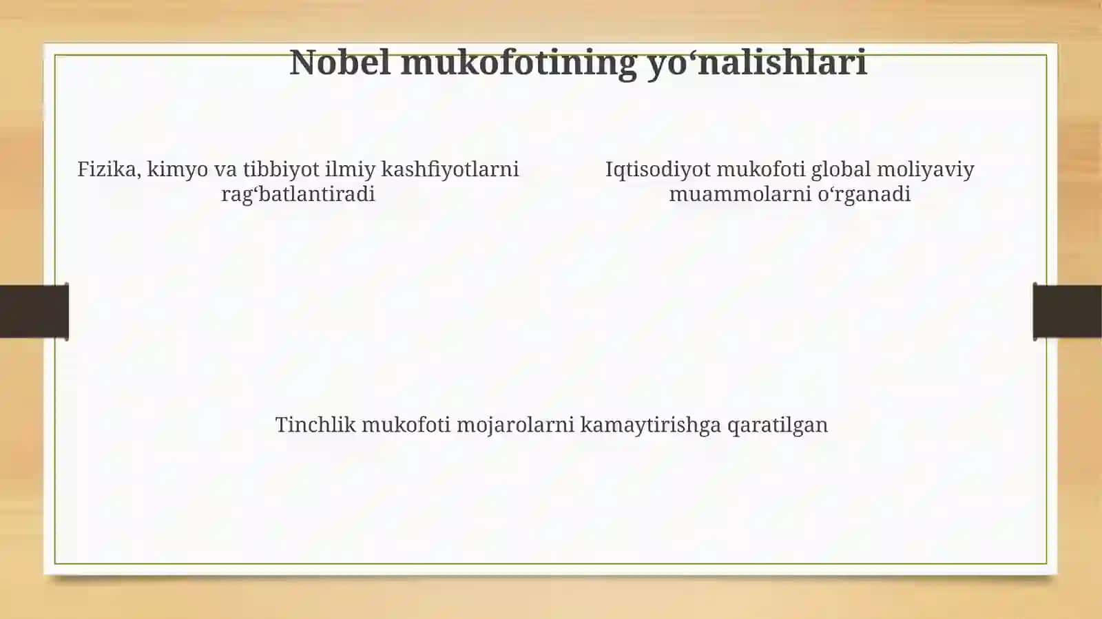 Nobel mukofotining ahamiyati 4