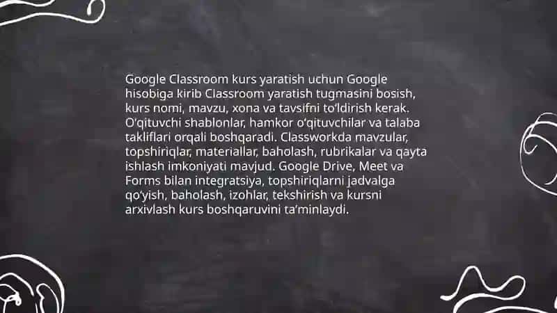 Masofaviy ta'lim. Google xizmatlari 4