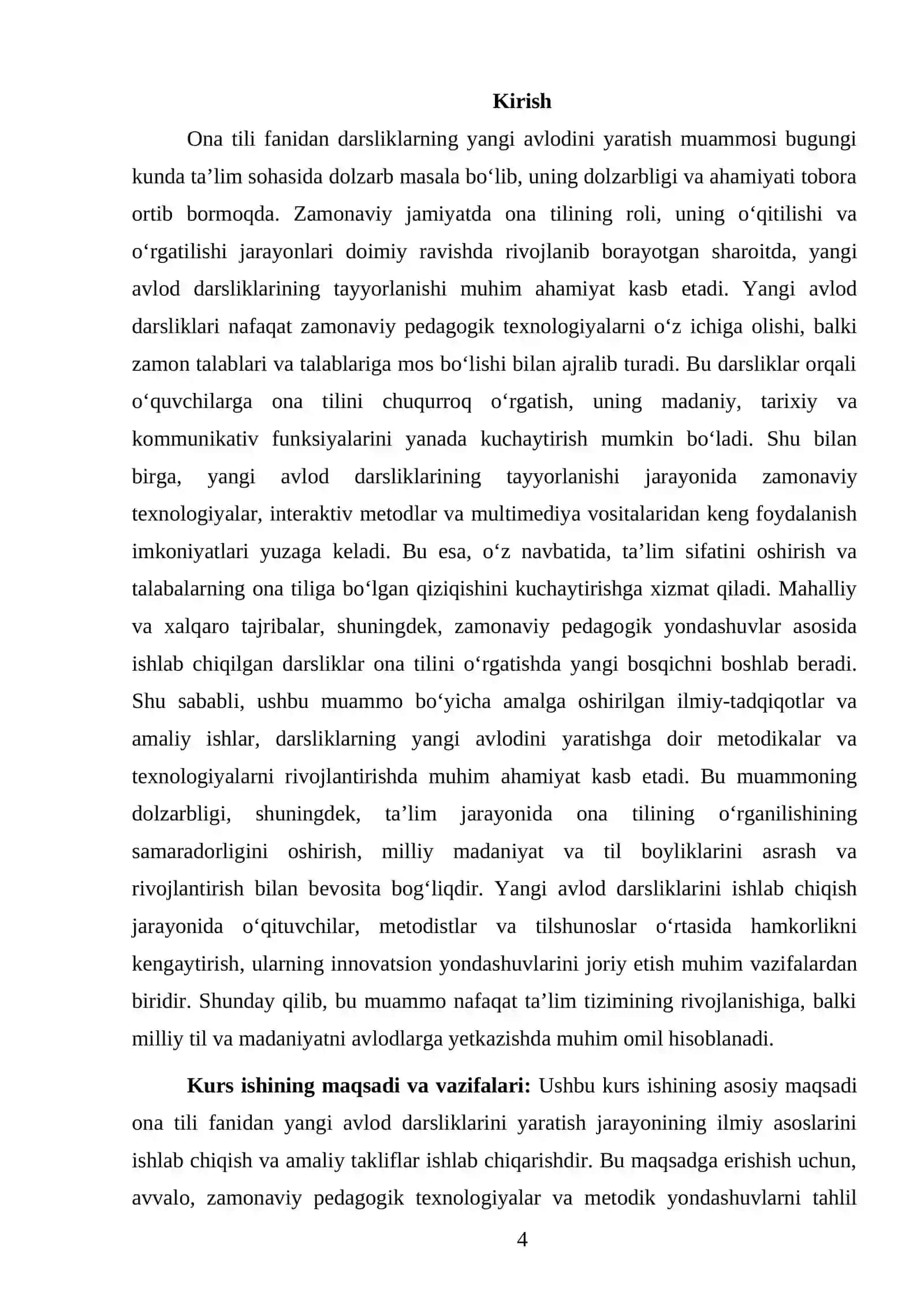 Ona Tili Fanidan Darsliklarning Yangi Avlodini Yaratish Muammosi 4