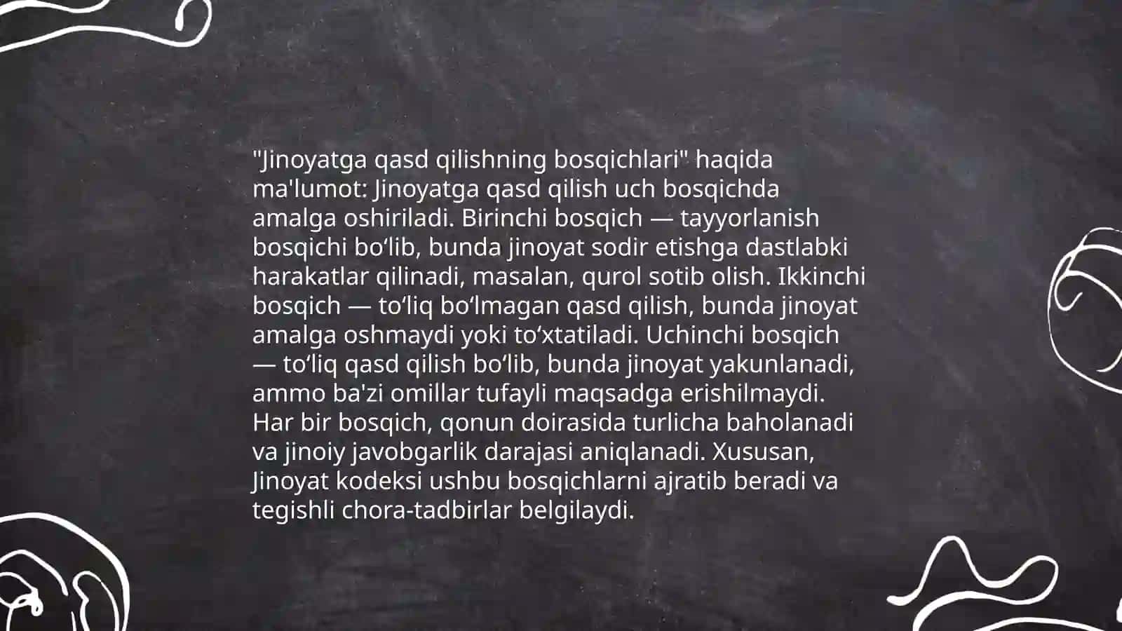 Jinoyatga suiqasd qilish va tayyorgarlik koʻrish 4