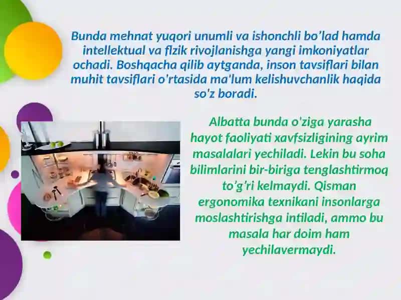 Mehnatfaoliyat jarayonida ergonomikaning ro‘li 4