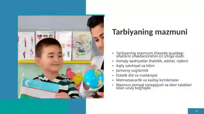 Tarbiyaning mazmuni va asosiy yo' nalishlari. 4