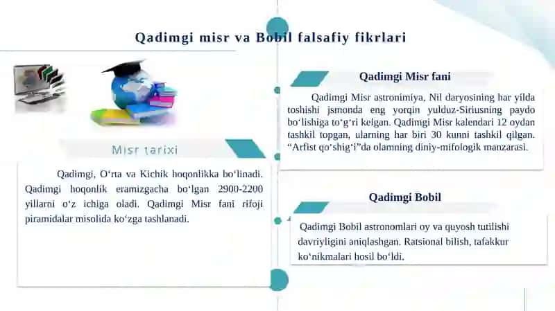 Falsafiy tafakkur taraqqiyoti bosqichlari Sharq falsafasi 4
