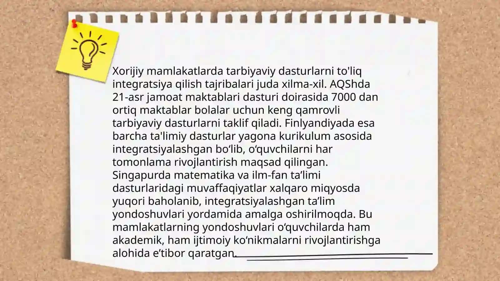 Tarbiya fanini òqitishda xorij tajribasidan foydalanish 4
