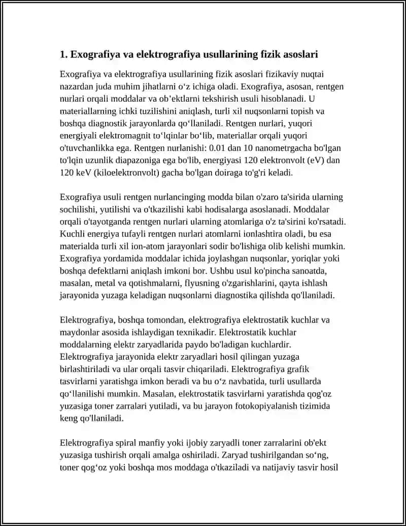 EXOGRAFIYA VA ELEKTROGRAFIYA USULLARINI FIZIK ASOSLARI 4